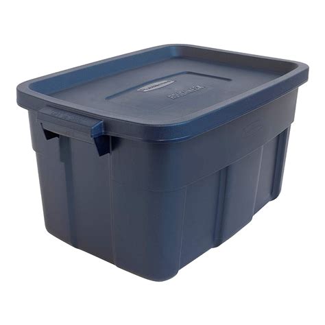 rubbermaid roughneck steel tote storage box 14 gallon|rubbermaid brute 14 gallon tote.